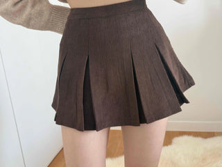 Everyday Simple Roll-up Elastic Banded Flare Mini Skirt