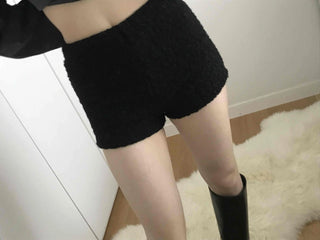 Cotton Fleece Oversized Long Sleeve Shirt and Shorts