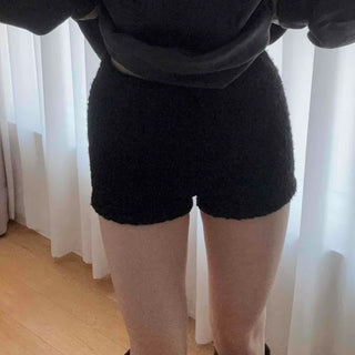 Cotton Fleece Oversized Long Sleeve Shirt and Shorts