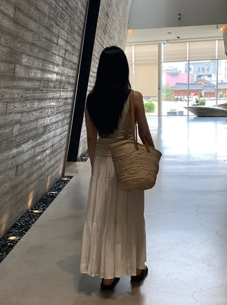Fubi Flowy Tiered Maxi Long Skirt