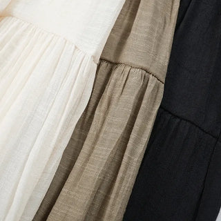 Fubi Flowy Tiered Maxi Long Skirt
