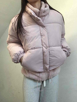 Puff Balloon Fit Crop Pocket Short Padded Jacket