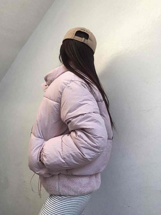 Puff Balloon Fit Crop Pocket Short Padded Jacket
