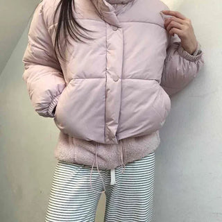 Puff Balloon Fit Crop Pocket Short Padded Jacket