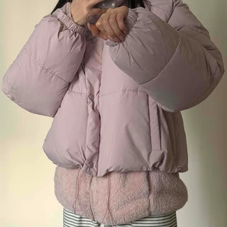 Puff Balloon Fit Crop Pocket Short Padded Jacket