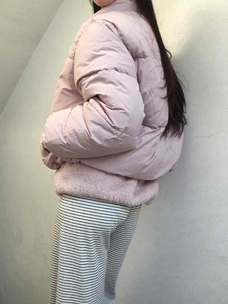Puff Balloon Fit Crop Pocket Short Padded Jacket