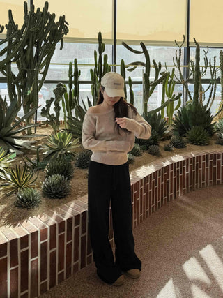 Campus Mood Semi-Bootcut Slacks Long Pants