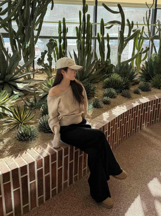 Campus Mood Semi-Bootcut Slacks Long Pants