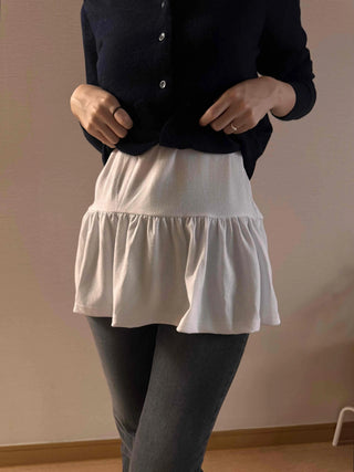 Center Button Crop Knit Vest