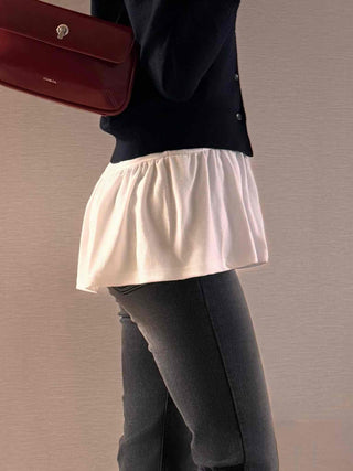 Center Button Crop Knit Vest