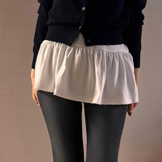 Center Button Crop Knit Vest
