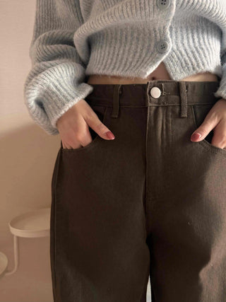 Color Block Two-Tone Wide Long Pants