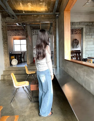 Mishu Catwashed Flickering Summer Wide Denim