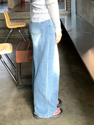 Mishu Catwashed Flickering Summer Wide Denim