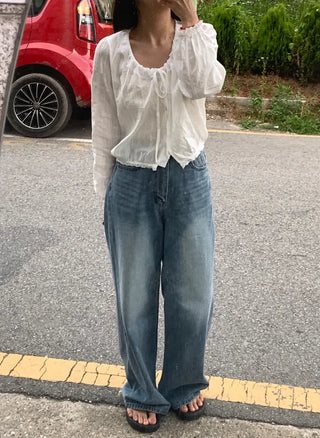 Mishu Catwashed Flickering Summer Wide Denim