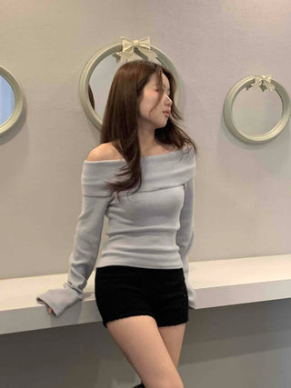 Rolled-up Cut-off Stretch Denim Mini Shorts
