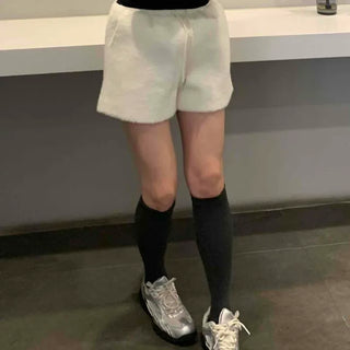 Fleece Banding Cozy High-Waisted Shorts