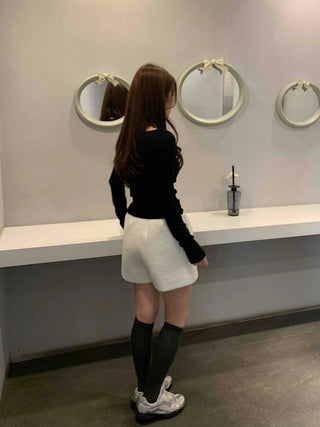 Fleece Banding Cozy High-Waisted Shorts