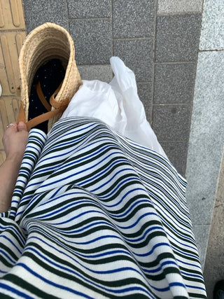 Jomu Lovely Elastic Tiered Maxi Skirt