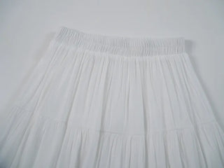 Jomu Lovely Elastic Tiered Maxi Skirt