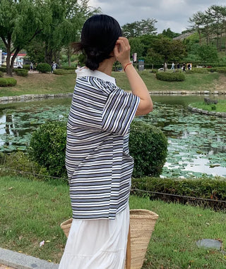 Jomu Lovely Elastic Tiered Maxi Skirt