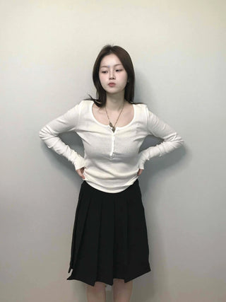 Velvet Tension High-Waisted Flare Midi Skirt