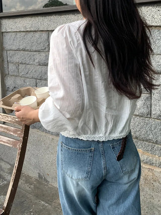 Himo Lovely String Ribbon Blouse