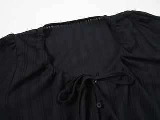 Himo Lovely String Ribbon Blouse
