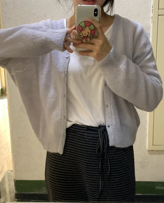 Soft Perfect Fit V-Neck Short Cardigan