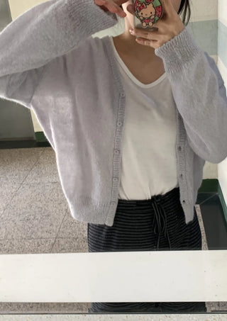 Soft Perfect Fit V-Neck Short Cardigan