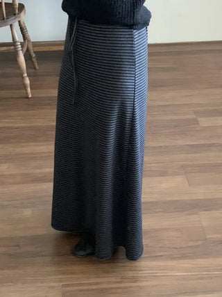 Ribbed Knit Mermaid Long Skirt