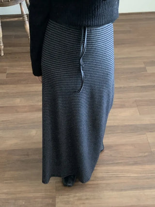 Ribbed Knit Mermaid Long Skirt