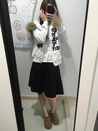 Basic Pleated Midi Skirt