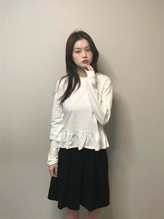 Basic Pleated Midi Skirt