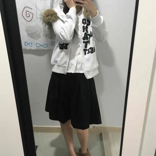 Basic Pleated Midi Skirt
