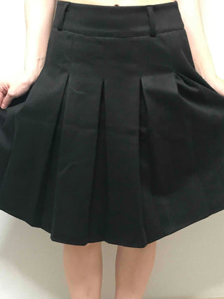 Basic Pleated Midi Skirt