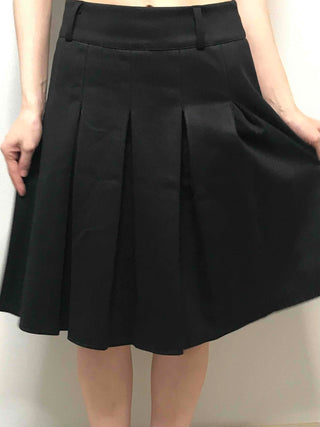 Basic Pleated Midi Skirt