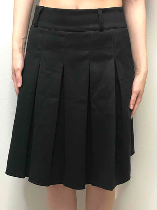 Basic Pleated Midi Skirt