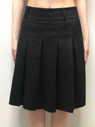 Basic Pleated Midi Skirt