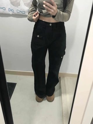 Simple Minimal Slim Bootcut Long Pants