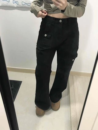 Simple Minimal Slim Bootcut Long Pants