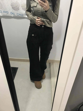 Simple Minimal Slim Bootcut Long Pants