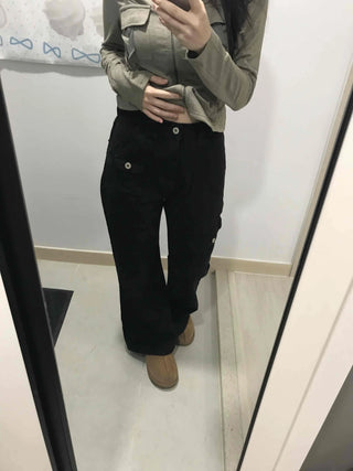 Simple Minimal Slim Bootcut Long Pants