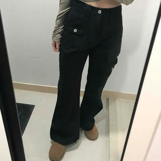 Simple Minimal Slim Bootcut Long Pants
