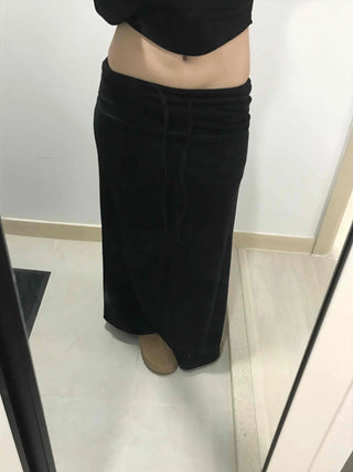 Slim Bodyfit High-Waisted Knit Mermaid Long Skirt