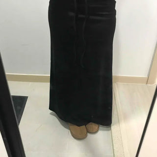 Slim Bodyfit High-Waisted Knit Mermaid Long Skirt