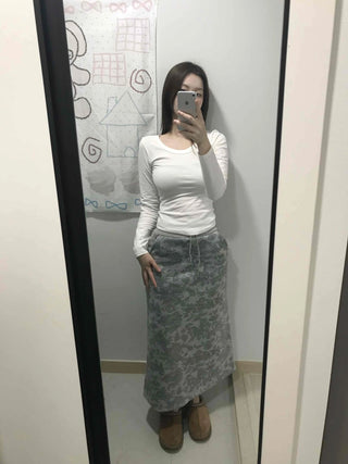 Soft Cozy Fit Round Slim Long Sleeve T-shirt