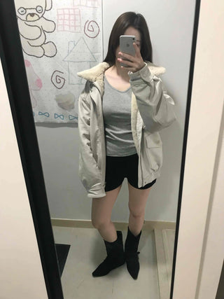 Simple Sporty Elastic Waist Mini Shorts