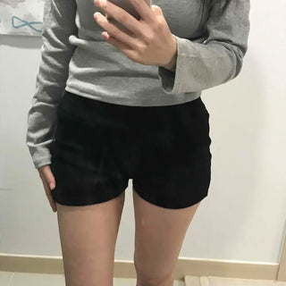 Simple Sporty Elastic Waist Mini Shorts