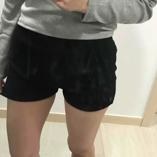 Simple Sporty Elastic Waist Mini Shorts